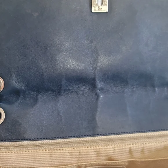 Authentic Chanel In The Business Flap Bag Quilted Patent Vinyl Maxi - Picture 7 of 16